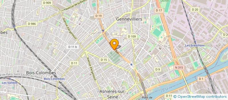 localisation de l'entreprise DAITAN à ASNIERES-SUR-SEINE