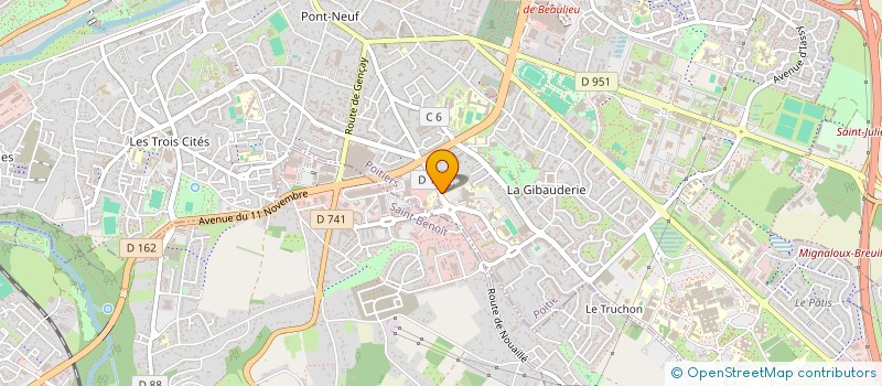 localisation de l'entreprise DAITO MEDIA à POITIERS