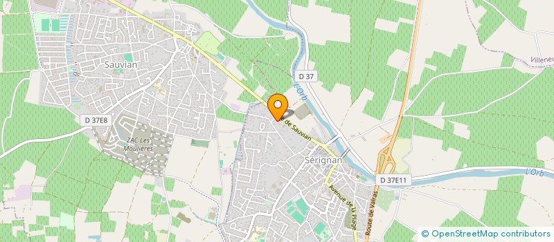 localisation de l'entreprise DAJ à SERIGNAN