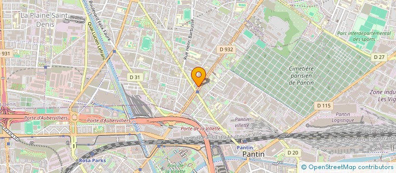 localisation de l'entreprise DAJ DISTRIBUTION à AUBERVILLIERS