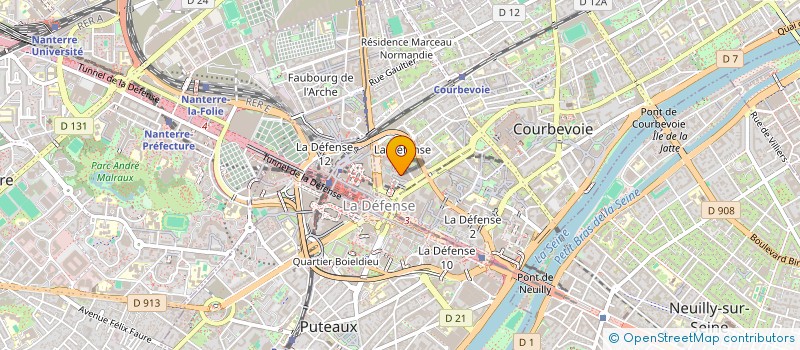 localisation de l'entreprise DAJA 221 à COURBEVOIE