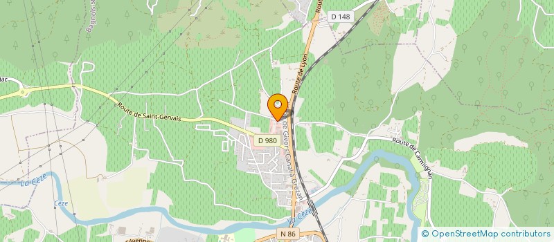 localisation de l'entreprise DAJAJ HALAL à BAGNOLS-SUR-CEZE