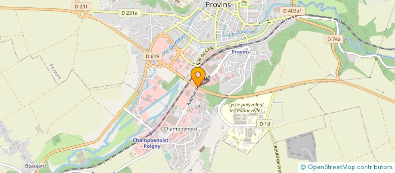 localisation de l'entreprise DAJAN  PROVINS