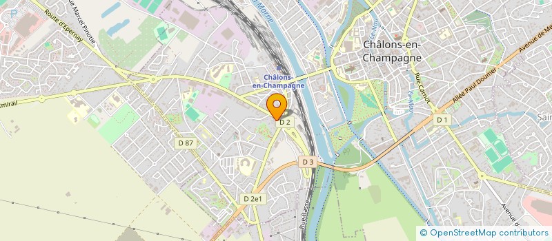 localisation de l'entreprise DAJK-CAR à CHALONS-EN-CHAMPAGNE