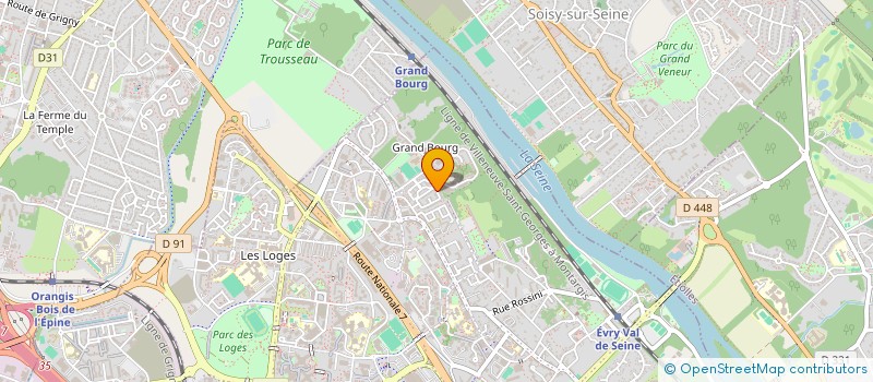 localisation de l'entreprise DAJUBHAI à EVRY-COURCOURONNES