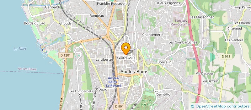 localisation de l'entreprise DAJULINE à AIX-LES-BAINS