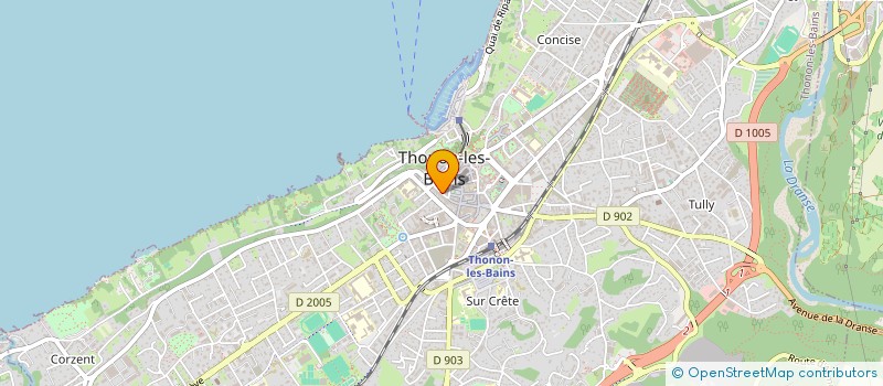 localisation de l'entreprise DAJUMA à THONON LES BAINS