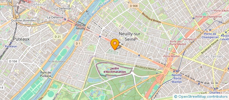 localisation de l'entreprise DAJUVA à NEUILLY-SUR-SEINE