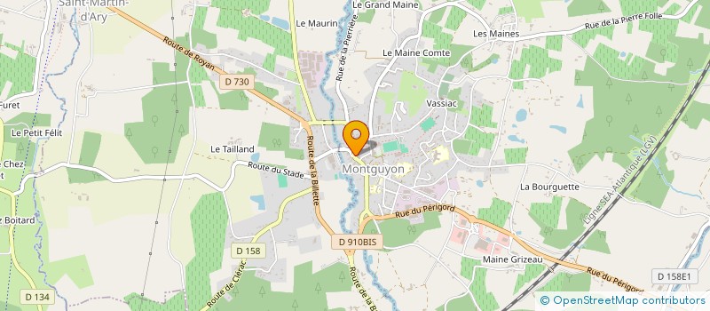 localisation de l'entreprise DAK 17  MONTGUYON