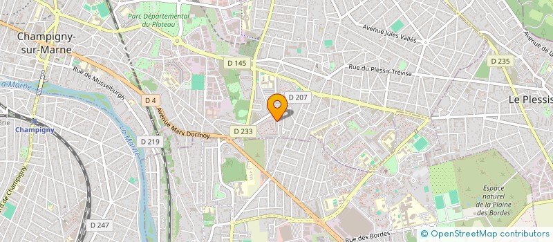 localisation de l'entreprise DAK à CHAMPIGNY-SUR-MARNE