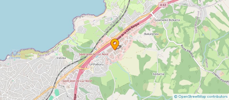 localisation de l'entreprise DAKA à SAINT-JEAN-DE-LUZ