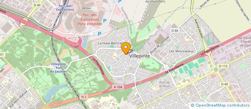 localisation de l'entreprise DAKA LOGISTIQUE à VILLEPINTE