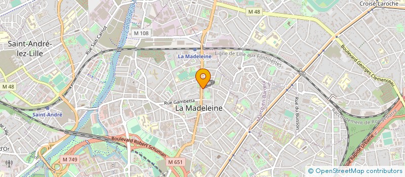 localisation de l'entreprise DAKA-TEAM à LA MADELEINE
