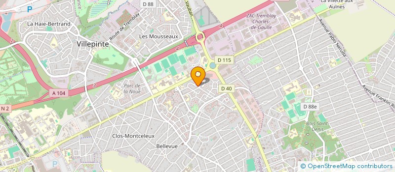 localisation de l'entreprise DAKAN à VILLEPINTE