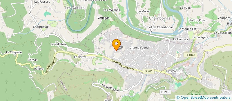 localisation de l'entreprise DAKAROLO  LES VANS