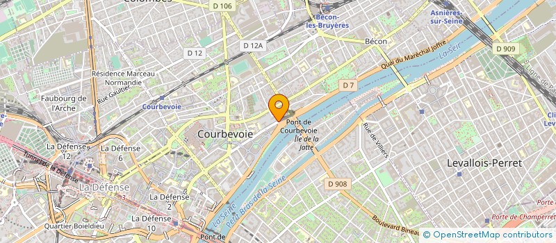 localisation de l'entreprise DAKEM à COURBEVOIE