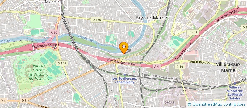 localisation de l'entreprise DAKIC IMMO à BRY-SUR-MARNE