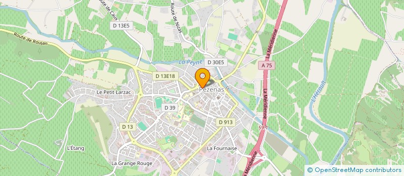 localisation de l'entreprise DAKINI à PEZENAS