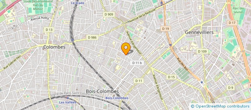 localisation de l'entreprise DAKOFI à BOIS-COLOMBES