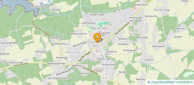 localisation de l'entreprise DAKOTA  MOELAN-SUR-MER