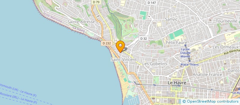 localisation de l'entreprise DAKOTA à LE HAVRE