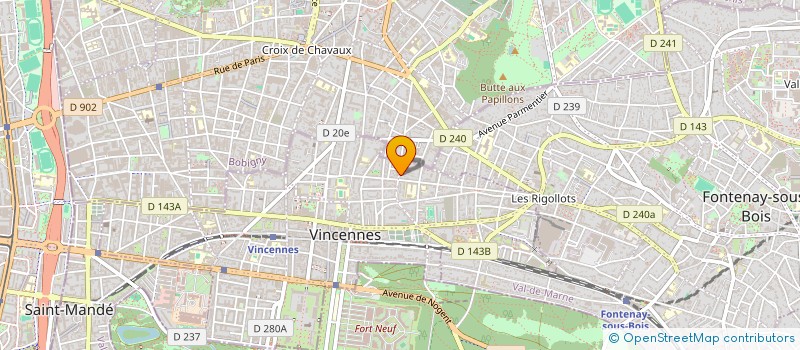 localisation de l'entreprise DAKOUPA à VINCENNES
