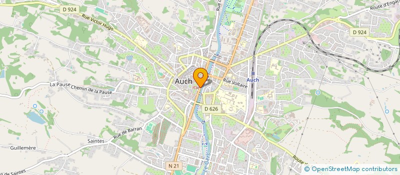 localisation de l'entreprise DAKT à AUCH