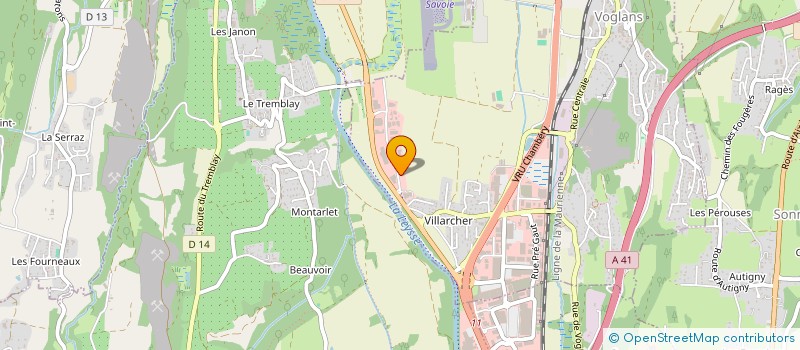 localisation de l'entreprise DAL  VOGLANS