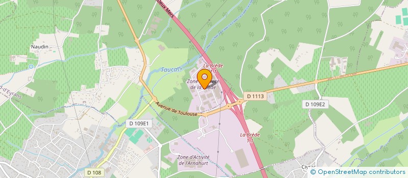 localisation de l'entreprise DAL'ALU à SAINT MEDARD D EYRANS