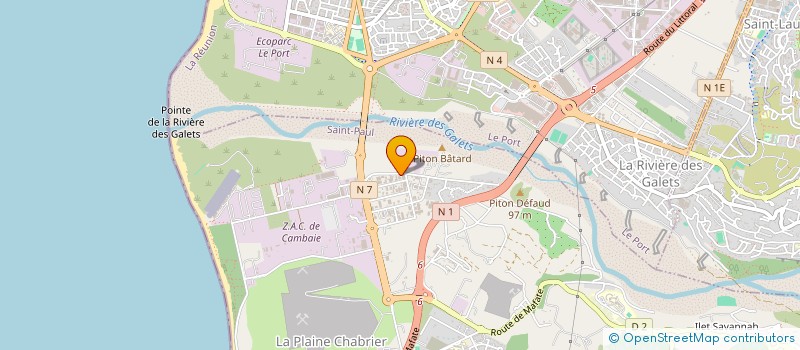 localisation de l'entreprise DAL ALU MASCAREIGNES SARL à SAINT-PAUL