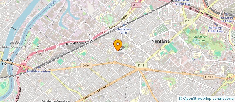 localisation de l'entreprise DAL'CYNO  NANTERRE