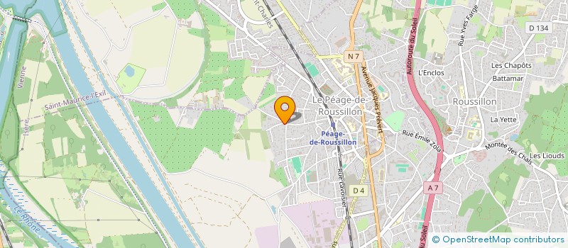 localisation de l'entreprise DAL FACADES  LE PEAGE-DE-ROUSSILLON