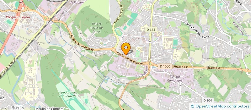 localisation de l'entreprise DAL FORETS à ANGOULEME