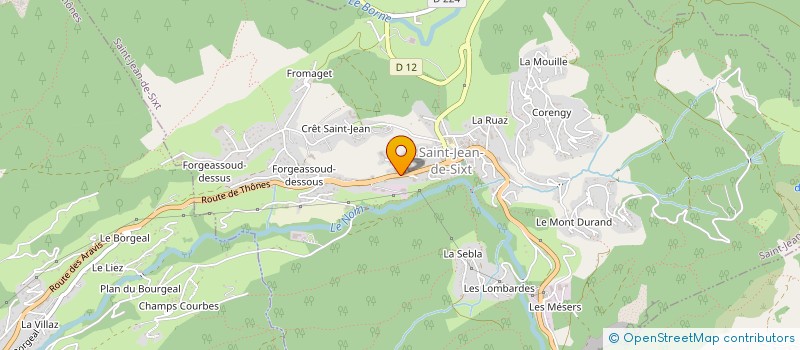 localisation de l'entreprise DAL GOBBO - ZANETTIN  LE GRAND-BORNAND