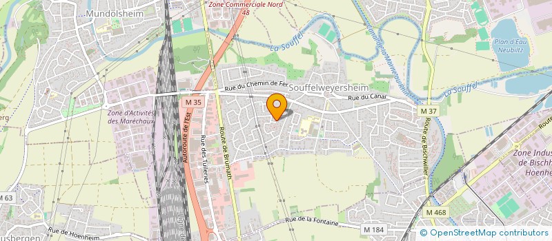 localisation de l'entreprise DAL IMMO  SOUFFELWEYERSHEIM