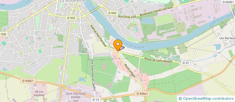 localisation de l'entreprise DAL MAS à BERGERAC
