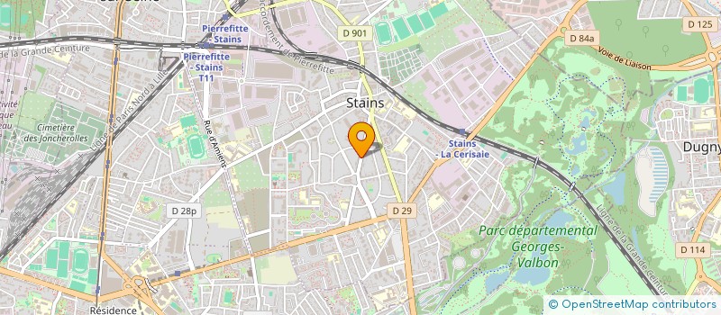 localisation de l'entreprise DAL TECH à STAINS