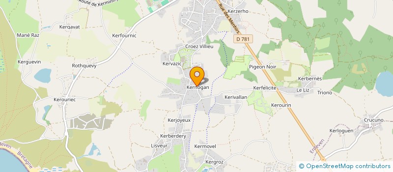 localisation de l'entreprise DAL ZILLIO-BASSAT  ERDEVEN