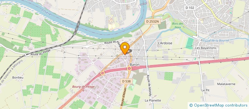 localisation de l'entreprise DALA  BOURG-DE-PEAGE