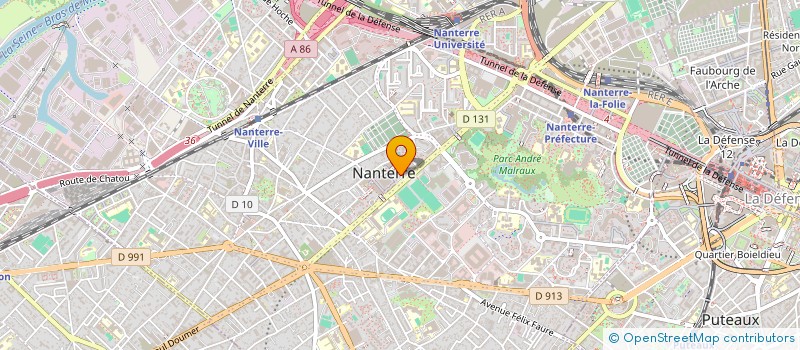 localisation de l'entreprise DALA DECO  NANTERRE