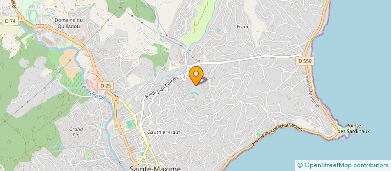 localisation de l'entreprise DALABA à SAINTE-MAXIME