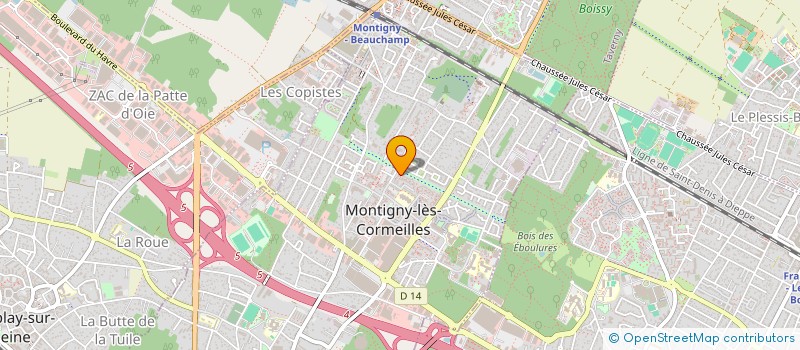 localisation de l'entreprise DALABA  MONTIGNY-LES-CORMEILLES