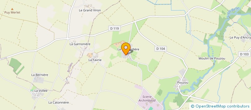 localisation de l'entreprise DALADOIRE ENERGIE  SECONDIGNE-SUR-BELLE