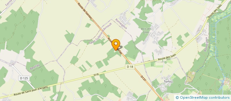 localisation de l'entreprise DALAIS COUVERTURE  SAINT-SULPICE-D'ARNOULT