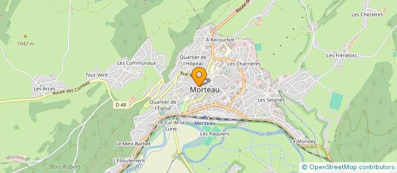 localisation de l'entreprise DALANANAS  MORTEAU