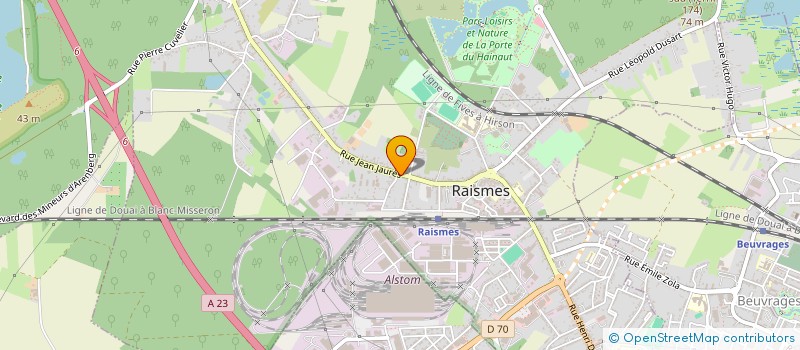 localisation de l'entreprise DALAS  RAISMES