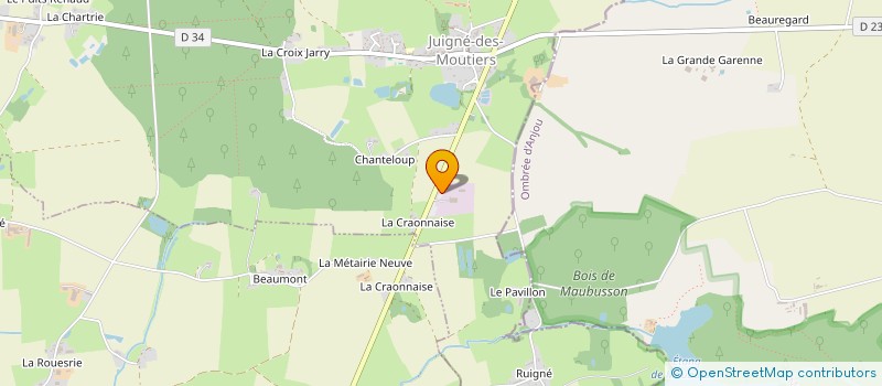 localisation de l'entreprise DALAS  JUIGNE-DES-MOUTIERS