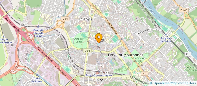 localisation de l'entreprise DALATRANS à EVRY-COURCOURONNES