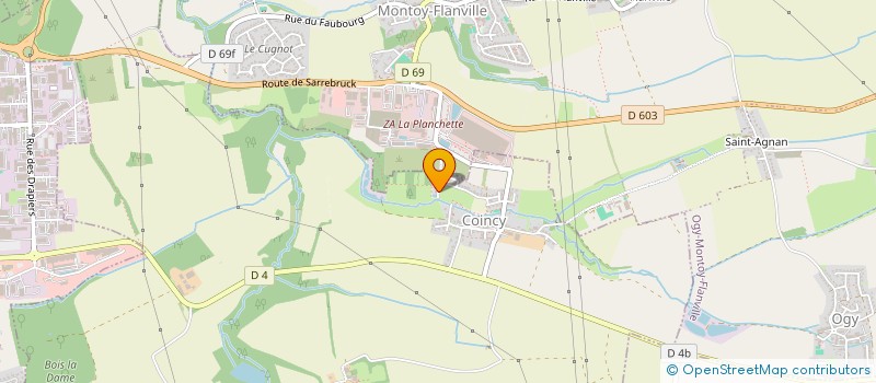 localisation de l'entreprise DALBIN INVEST  COINCY