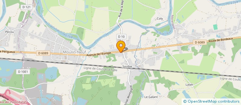 localisation de l'entreprise DALBOS INVEST  MOULIN-NEUF